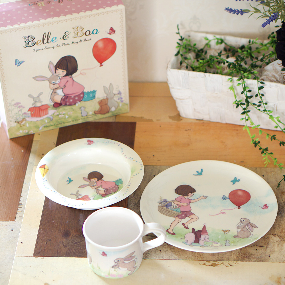 Belle Boo ベル ブー メラミン 食器 3pセット マグカップ ボウル Belle Boo ベル ブー メラミン 食器 3pセット マグカップ ボウル